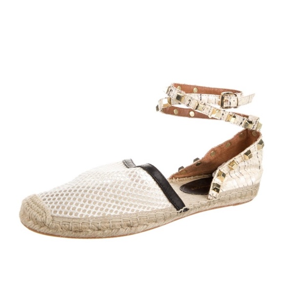 Rebecca Minkoff Embissed Jute Espadrilles Size 9 - Picture 2 of 5